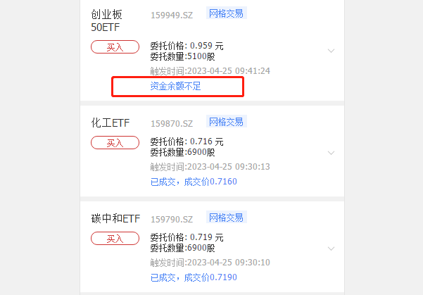 ETF网格交易挣饭钱，破网啦