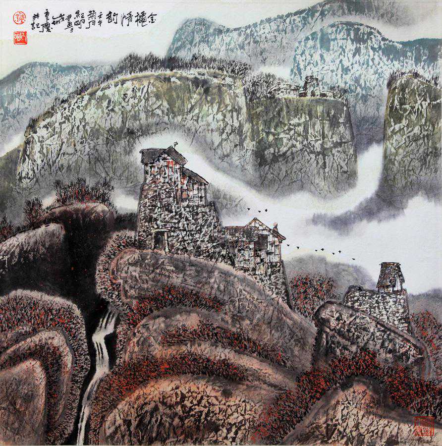 钟纪明先生画作赏析——金秋情韵 钟纪明先生画作赏析——金秋情韵