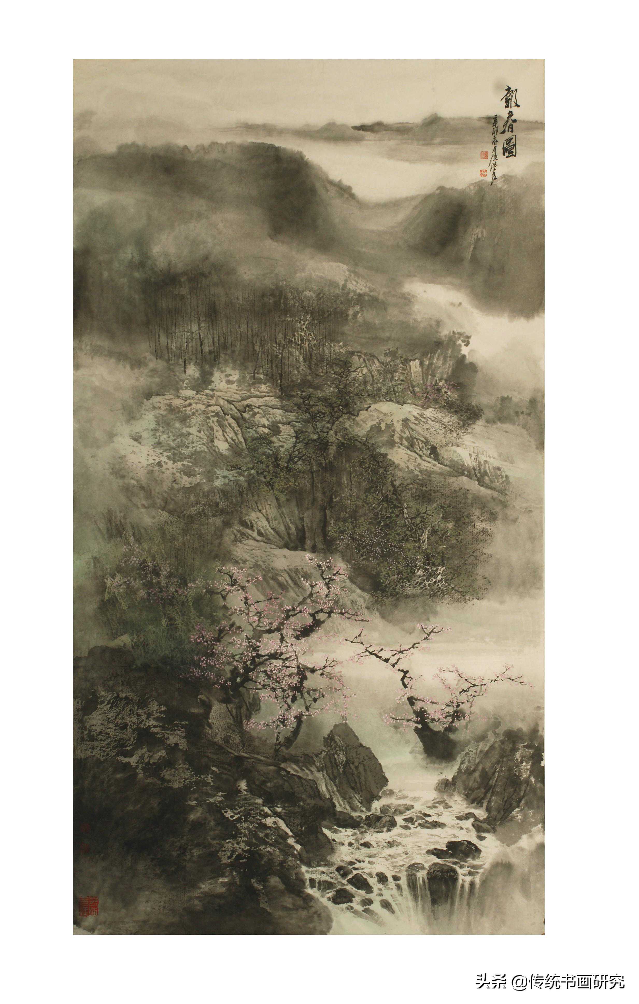 学者王旭：画家陈学良先生之泼墨点彩山水画法解读