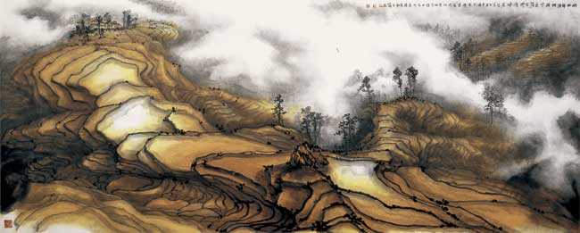 笔墨随心画青山——柳方金 作品赏析