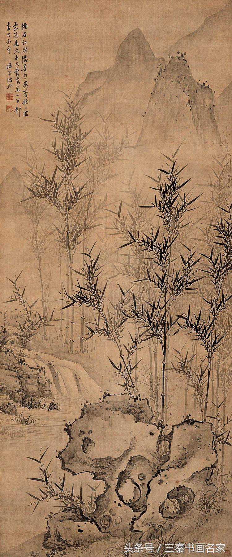 清代画家诸升——画竹师鲁得之,下笔劲利,潇洒自然