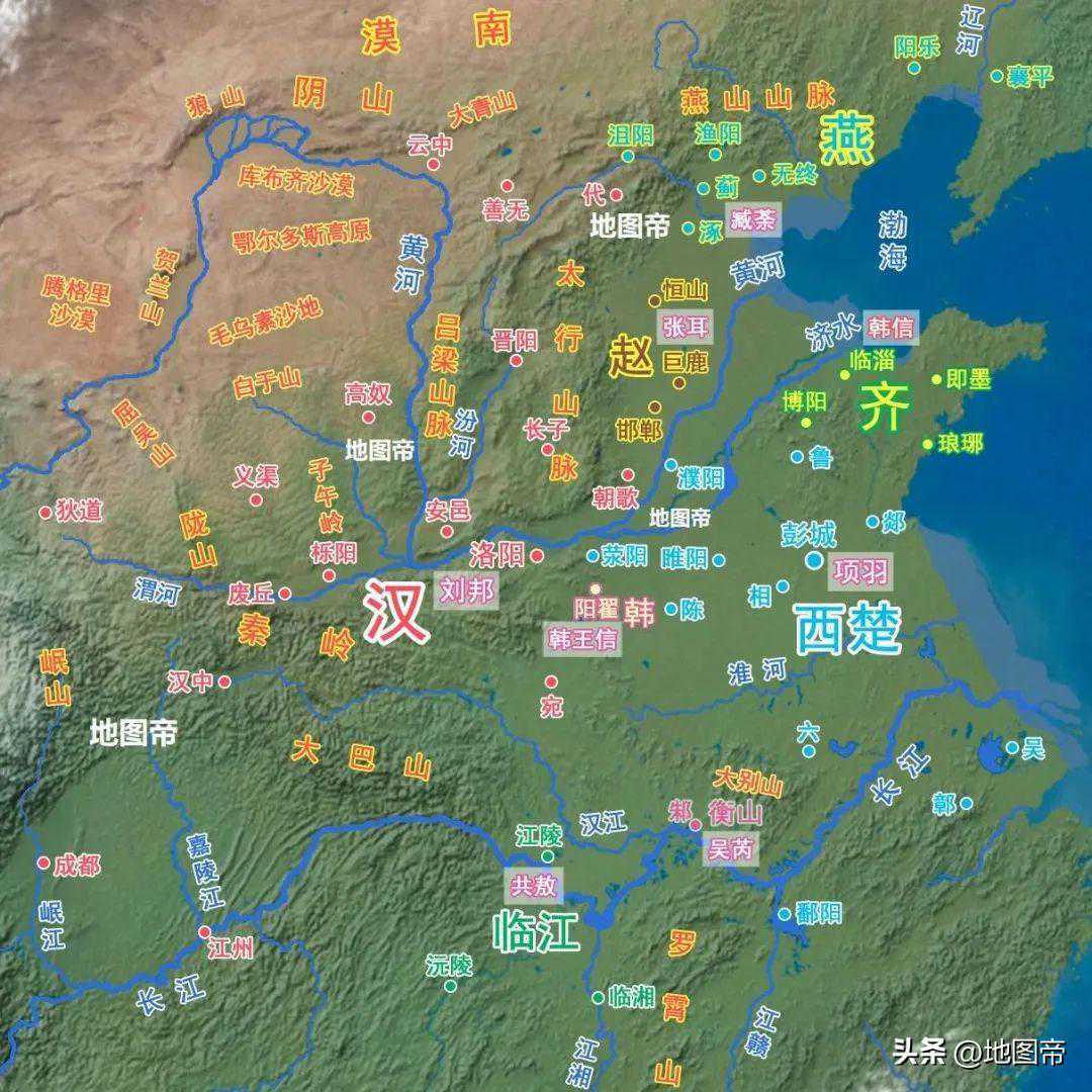 从齐王到楚王到淮阴侯，韩信的封地在哪？结局如何