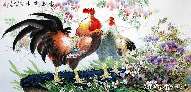 「名家推荐」王士生——绘鸡千篇，彰显精湛功底