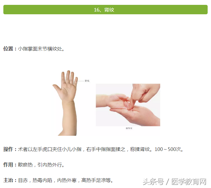 非常实用的小儿推拿手法，收藏好，你肯定用得上！